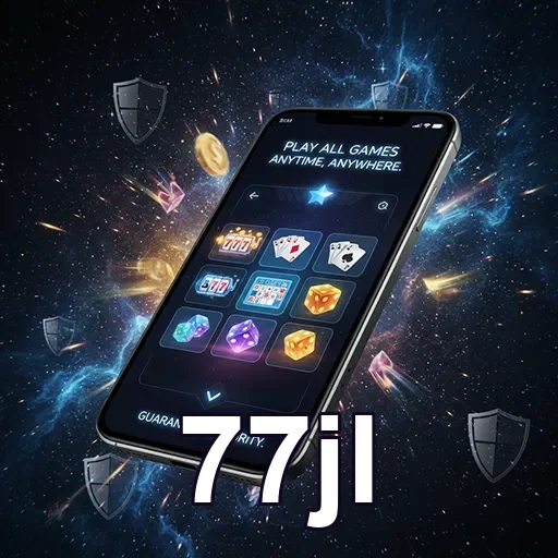 Mobile player accessing exclusive promotions at 77jl