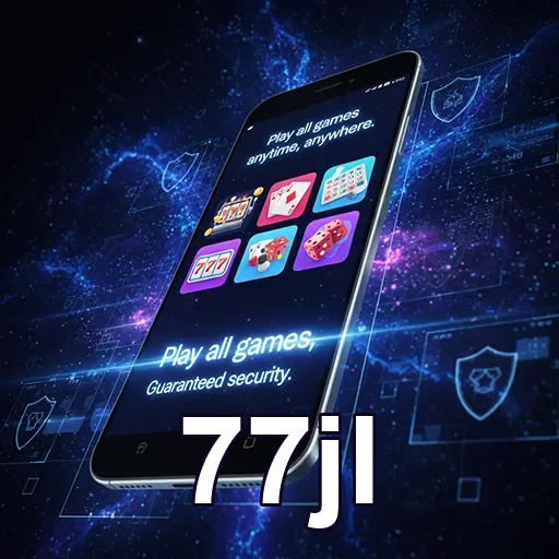 Mobile player enjoying casino games on the 77jl app